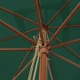 Garden umbrella with green wooden pole 300x300x273 cm by vidaXL, Umbrellas - Ref: Foro24-363192, Price: 82,69 €, Discount: %