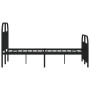 Estructura de cama cabecero y estribo metal negro 120x200 cm de vidaXL, Camas y somieres - Ref: Foro24-353651, Precio: 113,21...