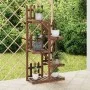 Blumenständer aus massivem Tannenholz, 60 x 25 x 130 cm von vidaXL, Topfständer - Ref: Foro24-362873, Preis: 50,53 €, Rabatt: %