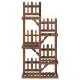 Solid fir wood flower stand 60x25x130 cm by vidaXL, Pot stands - Ref: Foro24-362873, Price: 53,16 €, Discount: %