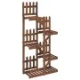 Soporte para flores madera maciza de abeto 60x25x130 cm de vidaXL, Soportes para macetas - Ref: Foro24-362873, Precio: 50,53 ...