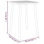 Anthrazitgrauer Gartentisch aus Stahl 50x50x71 cm von vidaXL, Gartentische - Ref: Foro24-362736, Preis: 73,13 €, Rabatt: %
