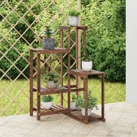 Solid fir wood flower stand 62.5x61.5x101.5 cm by vidaXL, Pot stands - Ref: Foro24-362883, Price: 60,08 €, Discount: %