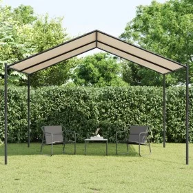 Zelt aus Stahl und beigem Stoff, 4 x 4 m von vidaXL, Zelte und Pavillons - Ref: Foro24-362454, Preis: 242,94 €, Rabatt: %
