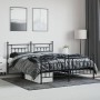 Estructura de cama cabecero y estribo metal negro 183x213cm de vidaXL, Camas y somieres - Ref: Foro24-353560, Precio: 134,25 ...