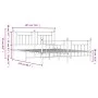 Black metal headboard and footboard bed frame 183x213cm by vidaXL, Beds and slatted bases - Ref: Foro24-353560, Price: 132,37...