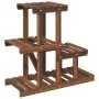Blumenständer aus massivem Tannenholz 58x25x51 cm von vidaXL, Topfständer - Ref: Foro24-362869, Preis: 30,75 €, Rabatt: %