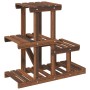 Blumenständer aus massivem Tannenholz 58x25x51 cm von vidaXL, Topfständer - Ref: Foro24-362869, Preis: 32,91 €, Rabatt: %