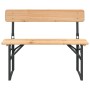 Klappbarer Stehtisch und Bänke, 3-teilig, aus massivem Tannenholz von vidaXL, Gartensets - Ref: Foro24-363112, Preis: 283,15 ...