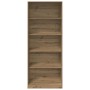 Armario de madera de ingeniería roble artesanal 80x50x200 cm