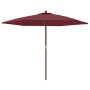 Gartenschirm mit burgunderrotem Holzmast 299x240 cm von vidaXL, Sonnenschirme - Ref: Foro24-363171, Preis: 80,80 €, Rabatt: %