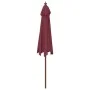 Sombrilla de jardín con poste de madera rojo burdeos 299x240 cm de vidaXL, Sombrillas - Ref: Foro24-363171, Precio: 77,91 €, ...