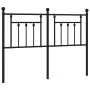 Cabecero de metal negro 135 cm de vidaXL, Cabeceros y pies de cama - Ref: Foro24-353569, Precio: 47,00 €, Descuento: %