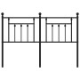 Kopfteil aus schwarzem Metall, 135 cm von vidaXL, Kopf- und Fußteile - Ref: Foro24-353569, Preis: 47,88 €, Rabatt: %