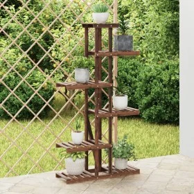 Solid fir wood flower stand 75x25x140.5 cm by vidaXL, Pot stands - Ref: Foro24-362865, Price: 57,26 €, Discount: %
