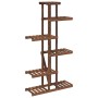 Soporte para flores de madera maciza abeto 75x25x140,5 cm de vidaXL, Soportes para macetas - Ref: Foro24-362865, Precio: 57,1...