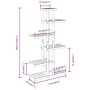 Soporte para flores de madera maciza abeto 75x25x140,5 cm de vidaXL, Soportes para macetas - Ref: Foro24-362865, Precio: 57,1...