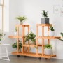 Blumenständer mit Rädern aus massivem Tannenholz 110x25x78 cm von vidaXL, Topfständer - Ref: Foro24-362856, Preis: 61,13 €, R...