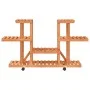 Flower stand with wheels solid fir wood 110x25x78 cm by vidaXL, Pot stands - Ref: Foro24-362856, Price: 59,56 €, Discount: %