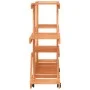 Flower stand with wheels solid fir wood 110x25x78 cm by vidaXL, Pot stands - Ref: Foro24-362856, Price: 59,56 €, Discount: %
