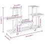 Flower stand with wheels solid fir wood 110x25x78 cm by vidaXL, Pot stands - Ref: Foro24-362856, Price: 59,56 €, Discount: %