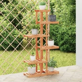Blumenständer aus massivem Tannenholz, 75 x 25 x 140,5 cm von vidaXL, Topfständer - Ref: Foro24-362866, Preis: 49,72 €, Rabat...