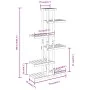 Soporte para flores de madera maciza abeto 75x25x140,5 cm de vidaXL, Soportes para macetas - Ref: Foro24-362866, Precio: 49,7...