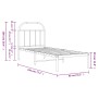 Metallbettgestell mit weißem Kopfteil 75x190 cm von vidaXL, Betten und Lattenroste - Ref: Foro24-353674, Preis: 63,36 €, Raba...