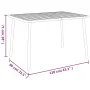 Gartentisch aus anthrazitgrauem Stahl 110x80x71 cm von vidaXL, Gartentische - Ref: Foro24-362739, Preis: 160,92 €, Rabatt: %