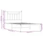 Estructura de cama de metal con cabecero blanco 90x200 cm de vidaXL, Camas y somieres - Ref: Foro24-353579, Precio: 68,70 €, ...
