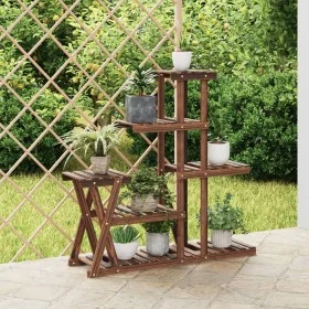 Blumenständer aus massivem Tannenholz, 95 x 25 x 96 cm von vidaXL, Topfständer - Ref: Foro24-362879, Preis: 53,54 €, Rabatt: %