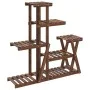 Soporte para flores madera maciza de abeto 95x25x96 cm de vidaXL, Soportes para macetas - Ref: Foro24-362879, Precio: 54,03 €...