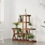 Soporte para flores madera maciza de abeto 95x25x96 cm de vidaXL, Soportes para macetas - Ref: Foro24-362879, Precio: 54,03 €...