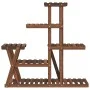 Soporte para flores madera maciza de abeto 95x25x96 cm de vidaXL, Soportes para macetas - Ref: Foro24-362879, Precio: 54,03 €...