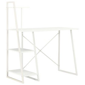 Escritorio con estantería blanco 102x50x117 cm Escritorio con estantería blanco 102x50x117 cm