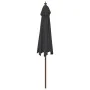Gartenschirm mit schwarzem Holzmast 299x240 cm von vidaXL, Sonnenschirme - Ref: Foro24-363173, Preis: 78,02 €, Rabatt: %