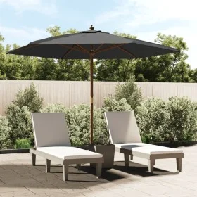 Gartenschirm mit anthrazitgrauem Holzmast 299x240 cm von vidaXL, Sonnenschirme - Ref: Foro24-363169, Preis: 69,70 €, Rabatt: %