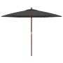Garden umbrella with anthracite gray wooden pole 299x240 cm by vidaXL, Umbrellas - Ref: Foro24-363169, Price: 73,75 €, Discou...