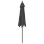 Garden umbrella with anthracite gray wooden pole 299x240 cm by vidaXL, Umbrellas - Ref: Foro24-363169, Price: 69,64 €, Discou...