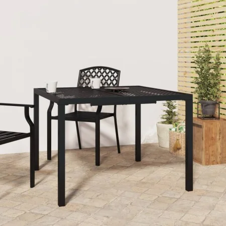 Anthrazitgrauer Gartentisch aus Stahl 100x100x72 cm von vidaXL, Gartentische - Ref: Foro24-362744, Preis: 149,33 €, Rabatt: %