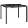Anthrazitgrauer Gartentisch aus Stahl 100x100x72 cm von vidaXL, Gartentische - Ref: Foro24-362744, Preis: 149,33 €, Rabatt: %