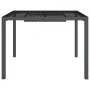 Anthrazitgrauer Gartentisch aus Stahl 100x100x72 cm von vidaXL, Gartentische - Ref: Foro24-362744, Preis: 149,33 €, Rabatt: %