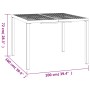 Anthrazitgrauer Gartentisch aus Stahl 100x100x72 cm von vidaXL, Gartentische - Ref: Foro24-362744, Preis: 153,97 €, Rabatt: %