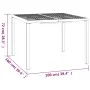 Anthrazitgrauer Gartentisch aus Stahl 100x100x72 cm von vidaXL, Gartentische - Ref: Foro24-362744, Preis: 149,33 €, Rabatt: %