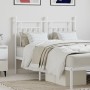 Cabecero de metal blanco 120 cm de vidaXL, Cabeceros y pies de cama - Ref: Foro24-353617, Precio: 40,40 €, Descuento: %
