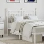 Kopfteil aus weißem Metall, 120 cm von vidaXL, Kopf- und Fußteile - Ref: Foro24-353617, Preis: 37,30 €, Rabatt: %