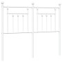 Cabecero de metal blanco 120 cm de vidaXL, Cabeceros y pies de cama - Ref: Foro24-353617, Precio: 40,40 €, Descuento: %