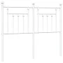 Kopfteil aus weißem Metall, 120 cm von vidaXL, Kopf- und Fußteile - Ref: Foro24-353617, Preis: 37,30 €, Rabatt: %