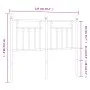 Kopfteil aus weißem Metall, 120 cm von vidaXL, Kopf- und Fußteile - Ref: Foro24-353617, Preis: 37,30 €, Rabatt: %