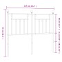 Kopfteil aus weißem Metall, 120 cm von vidaXL, Kopf- und Fußteile - Ref: Foro24-353617, Preis: 40,40 €, Rabatt: %